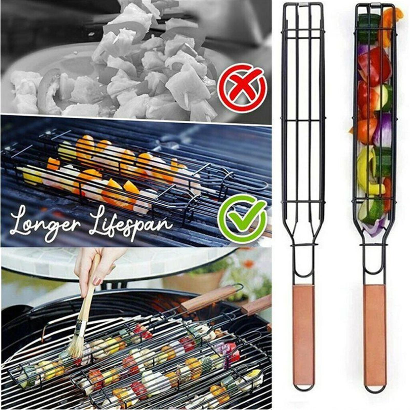 

Easy Kebab Barbecue Baskets,Barbecue Tongs,BBQGrill Baskets,Barbecue- One Size