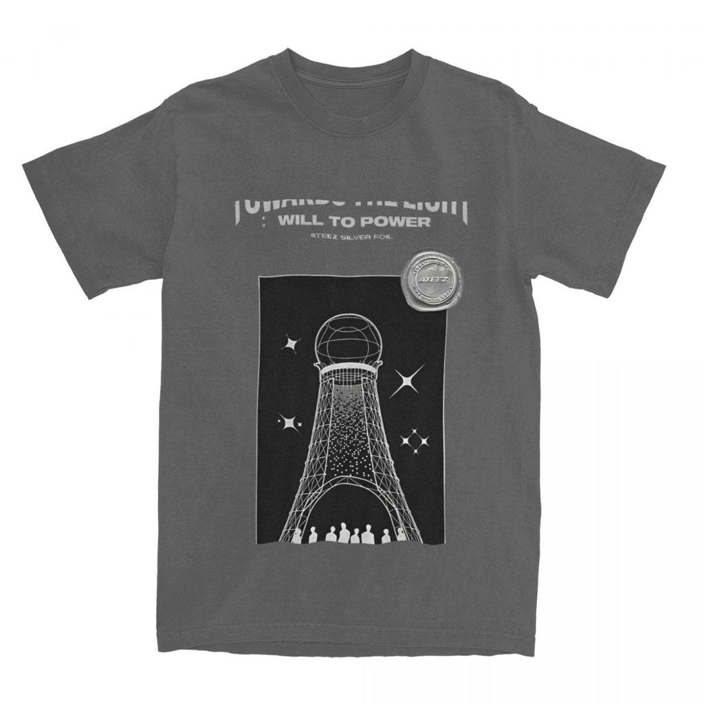 Korean Kpop 2025 Ateez World Tour Towards The Light: Will To Power T Shirts Short-Sleeve Classic Tops Cotton Oversize Top Tees