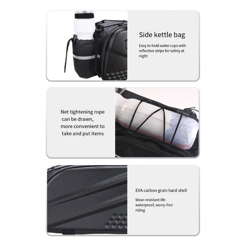 Bicycles Rear Seats Bag Bike Trunk Panniers Bag Cycling Luggage Carriers Pouch Backseat Storage Saddles Shoulder Bag