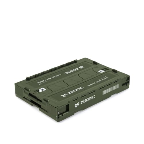 Groove Garage Mobile Suit Gundam Zeonic Foldable Container, OD Olive Drab, Approx. Dimensions: 530 x 366 x 334mm, Made of PP and LDPE