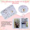 Newborns Keepsakes Album Soft Cloth Baby Book Safe Mirror Infant Photo Organizers
