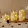 Simulated LED Bullet Candle String Lights - Decorative Acrylic Atmosphere Lights