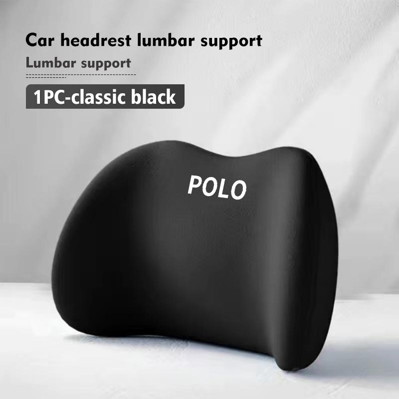 For Volkswagen VW Car Headrest Lumbar Support Neckpillow Waist Elastic Cushion Passat Golf 4 5 6 Tiguan Polo Scirocco Jetta CC zg6