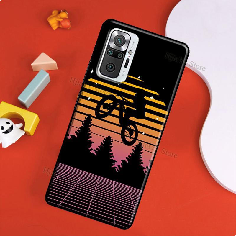 Etui na rower górski MTB do Xiaomi Redmi 10 9 9T 9A 9C Pokrowiec Coque do Redmi Note 11 Pro 7 8 9 10 Pro 10S 11S