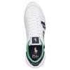 Polo Ralph Lauren Train 89 Leather Logo Round Toe Low Top Casual Shoes Men sneaker White 100048542WHITE/MULTI