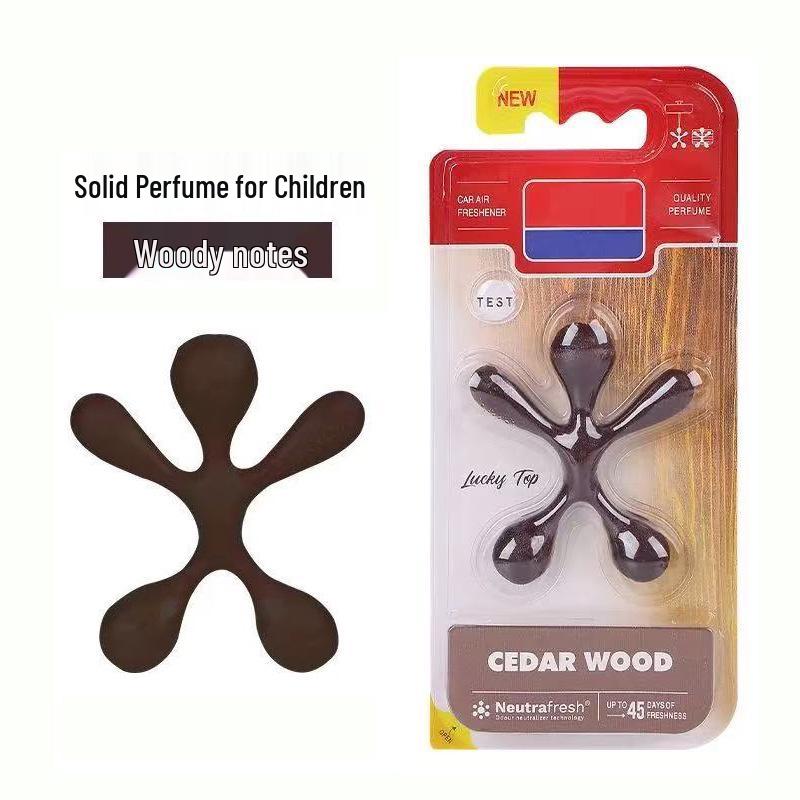 Car Air Freshener Scented Paper Hanging Ornament for Vent - Cartoon Design Solid Perfume