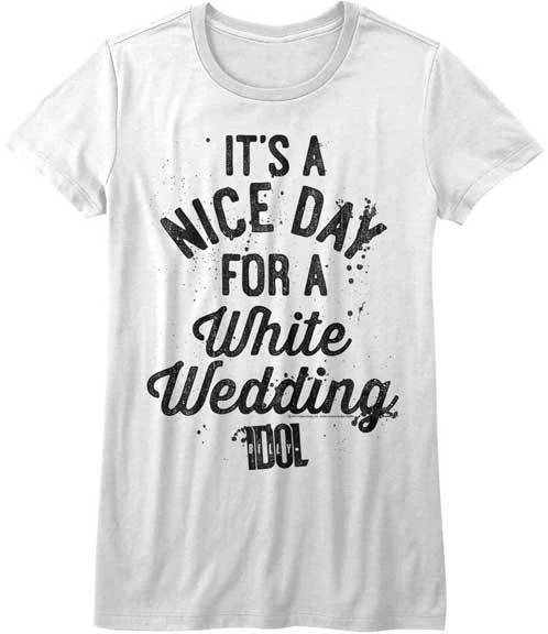 Billy Idol It s A Nice Day For A White Wedding Womans T Shirt Punk Rock Music 4XL