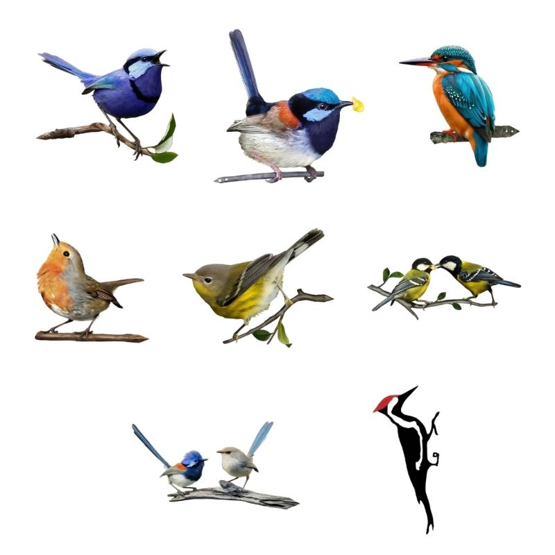 Metal Bird Home Garden Display with Color Finish and Branch Mount for Yard Fence Tree and Balcony Styling for Home Use