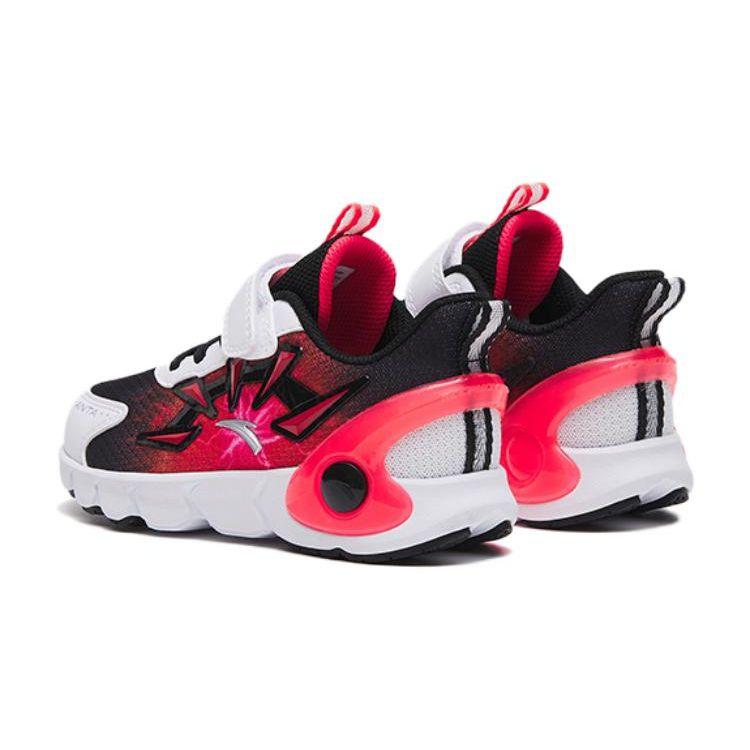 Anta Comfortable Versatile Wear-Resistant Breathable Low-Top Kids Running Shoes Kids sneaker Black Red 312319914-1