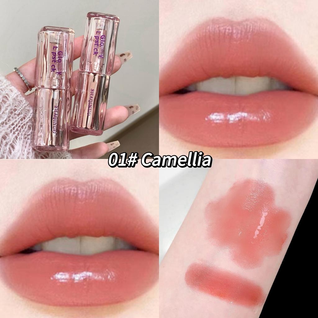 SHAQINUO Rossetto Lucido Trasparente Cristallo