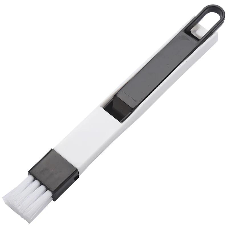 

1 комплект! Щетка для чистки углов, щелей и пазов дверей и окон Простая и быстрая щетка для клавиатуры Инструменты для чистки щелей чёрный