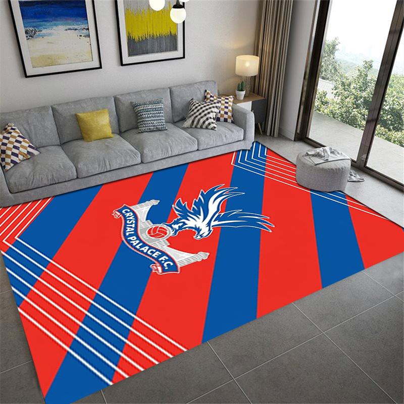 Crystal Palace FC Teppich für Wohnzimmer Schlafzimmer Zuhause Sofadekoration, Kinderspiel rutschfeste Bodenmatte