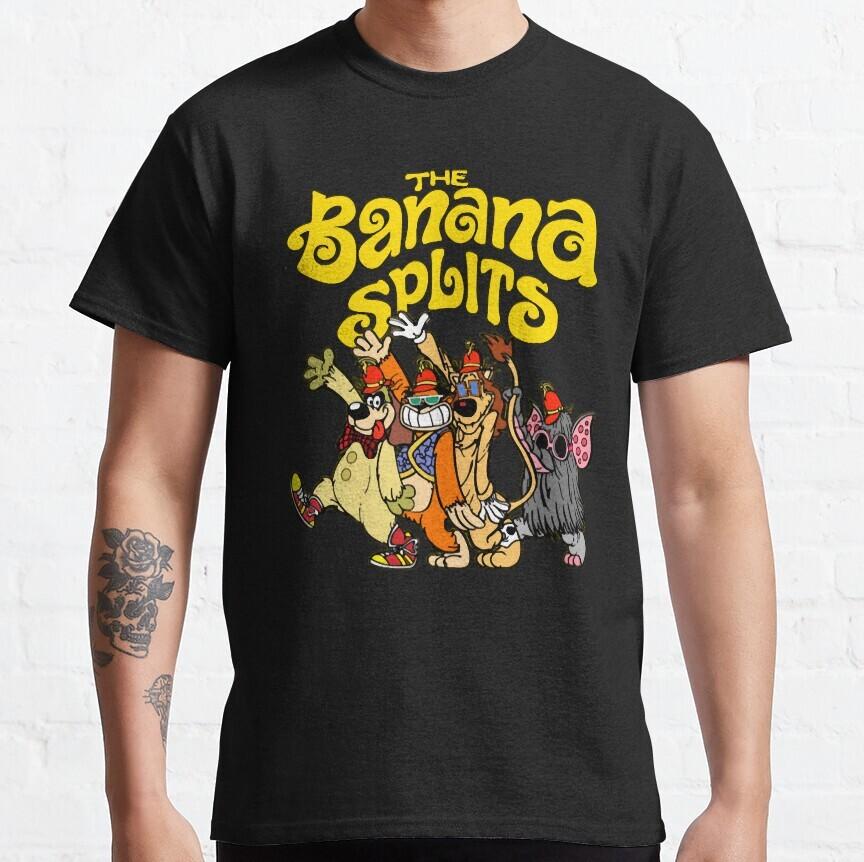 

Cotton T-Shirt The Banana Splits Rock Band Fleegle Bingo Drooper Snorky Unisex T-Shirt XXXXL