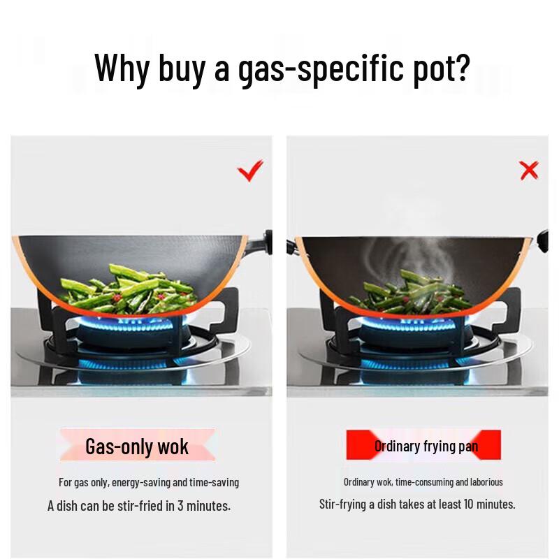 SUPOR Emaille Raffinierte Eisen Wok