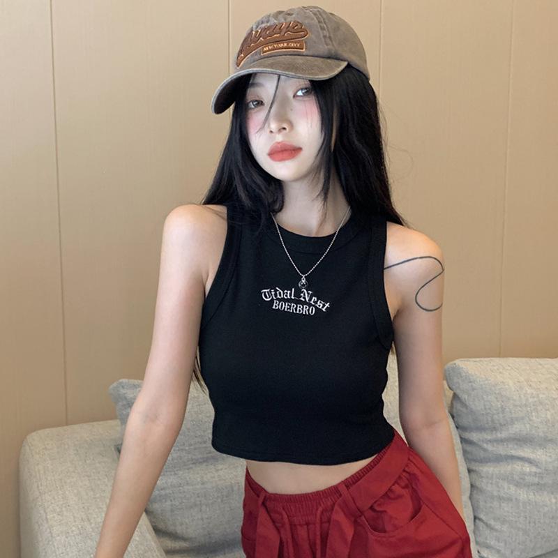 2023 Sweet Summer Crop Camisole: Cool Sleeveless Bandeau Top with Stunning Back Design