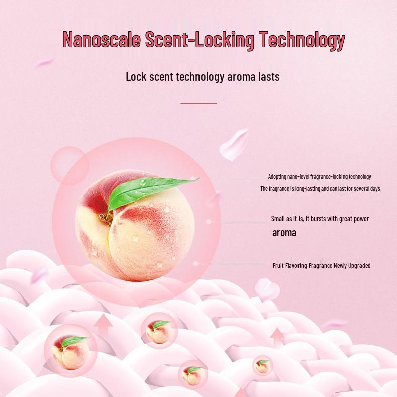 Peach-Scented Laundry Pods, 20-Count: Detergent Beads for Stain Removal and Fresh Fragrance