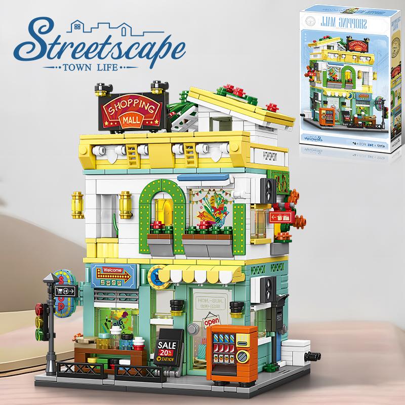 Haus Bausteine Modell Steine Kreative Romantische Heimdekoration Architektonische Montage Miniatur Puzzle Kinderspielzeug Geschenke