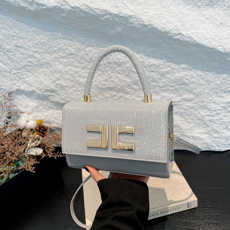 2025 Winter New Simple Texture Foreign Style Women's Fashion Hand Bag Small Square Bag Commuter Shoulder Armpit Bag Women