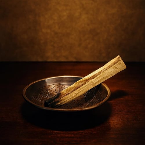 9cm Copper Flower of Life Plate, Small Dish, Trinket Holder, Saucer, Incense Burner, Incense Holder, Stick Incense, Palo Santo, White Sage, Candle Bas