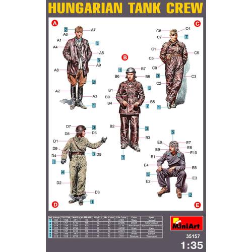 Miniart 1/35 Hungarian Tank Crew Plastic Model