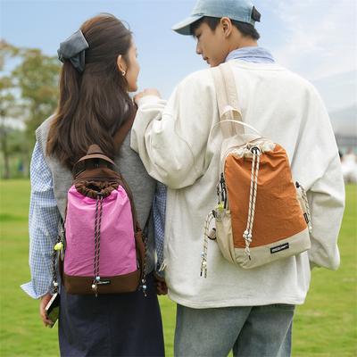 Multifunktionale Umhängetasche Großes Fassungsvermögen Wasserbeuteltasche Herren- und Damen-Outdoor-Patchwork Kleiner Rucksack