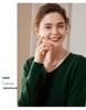 Seamless Pure Cashmere V-Neck Sweater for Women - Versatile, Loose Knit Pullover, Perfect for Autumn and Winter