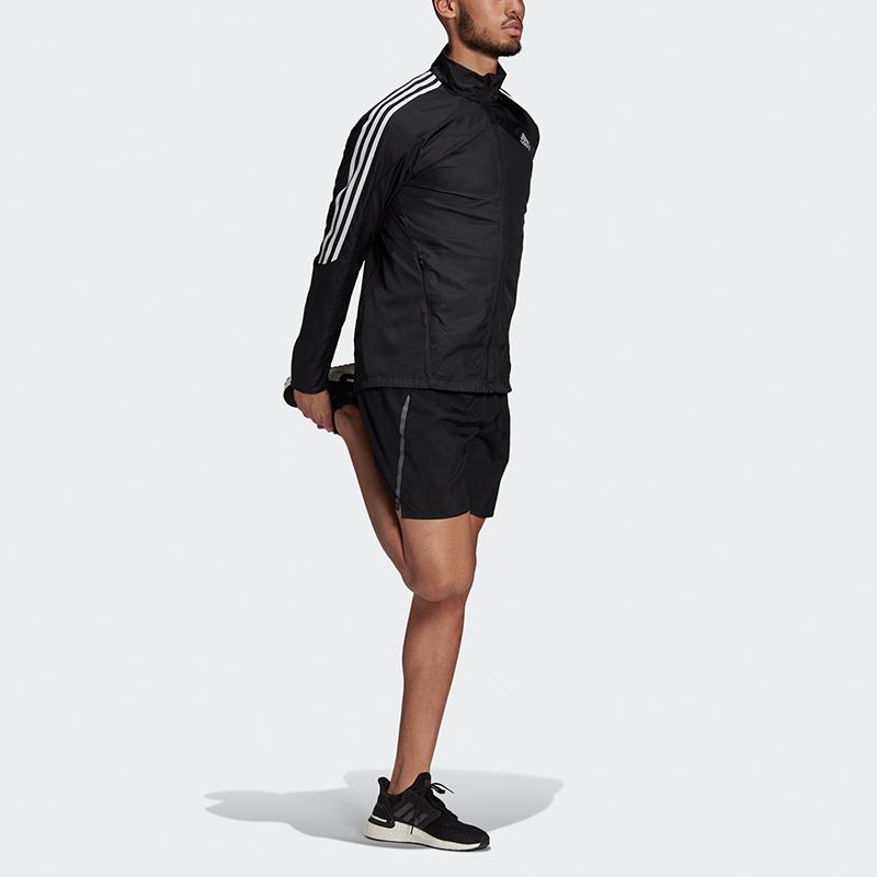 New Adidas 3 Stripes Jacket Men's Black GM1410