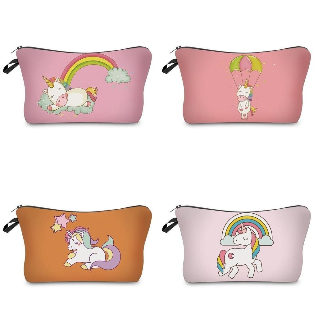 Adorable Unicorn Make Up Bag Emoji Cosmetic Travel Case Ideal For Girls And Ladies