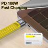 HdoorLink 5A Fast Charging Short Cable PD 60W/100W USB C To Type C Cable 40Gbps Data Cable Thunderbolt 3 Cable For Laptop Cellphone