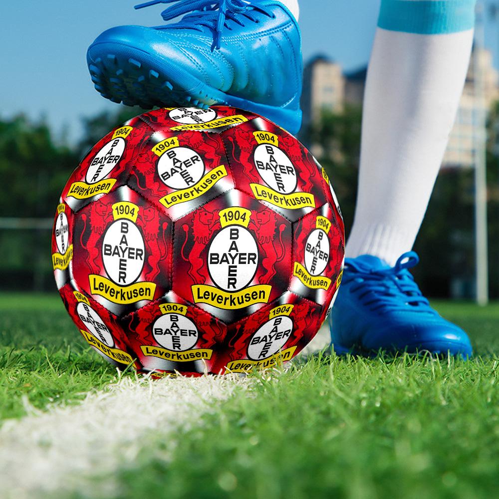 Leverkusen Germany  Indoor Soccer Ball Colorful All Ages Machine Stitched PVC Competition Ready Durable High-Bounce SIZE 5 Football.