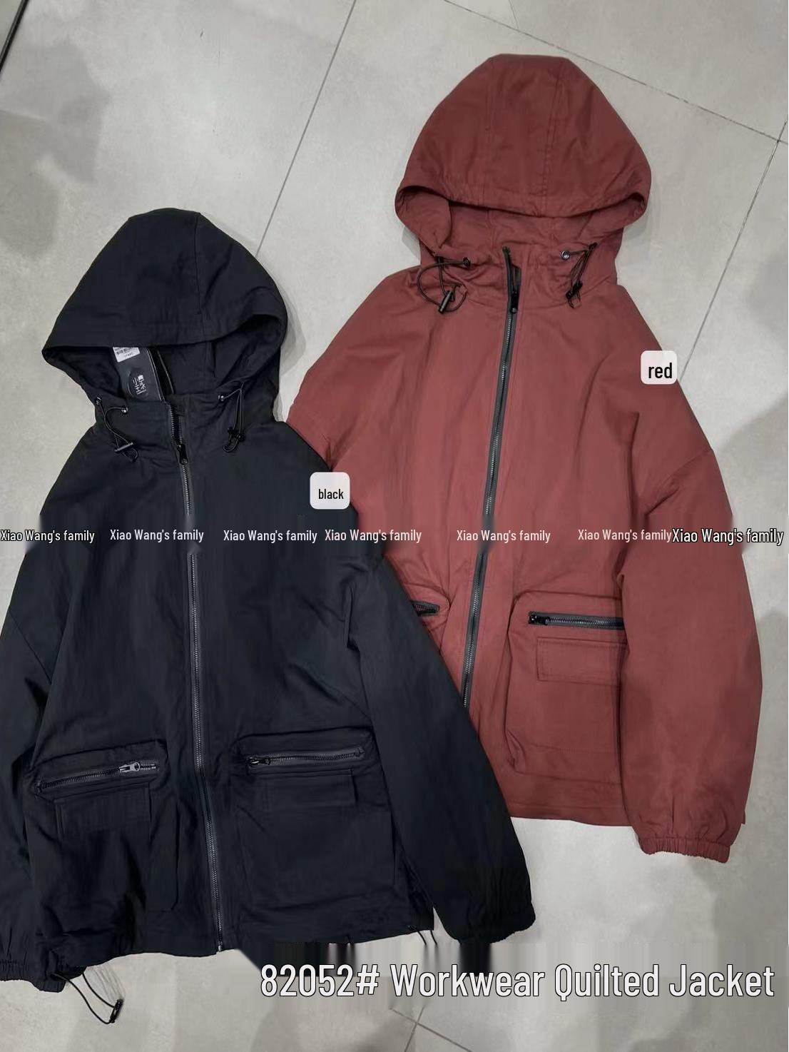 

Xiao Wang s 82052 Plus Size Korean Style Casual Hooded Cotton Jacket One Size