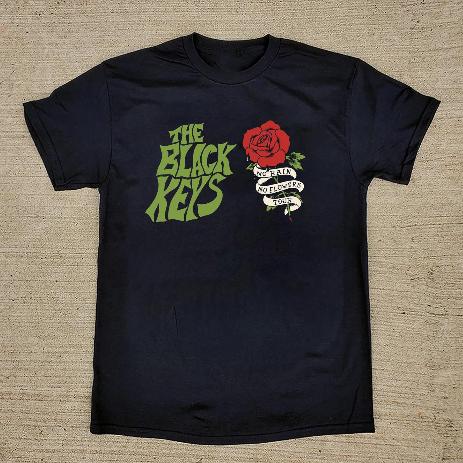 HOT The Black Keys Tour 2025 Black Cotton unisex S-5XL Shirt DM286 S разноцветный
