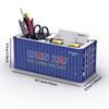 Simulated Ocean Freight Container Model Pen Holder Storage Box New Plastic Storage Box Desktop Storage Rack