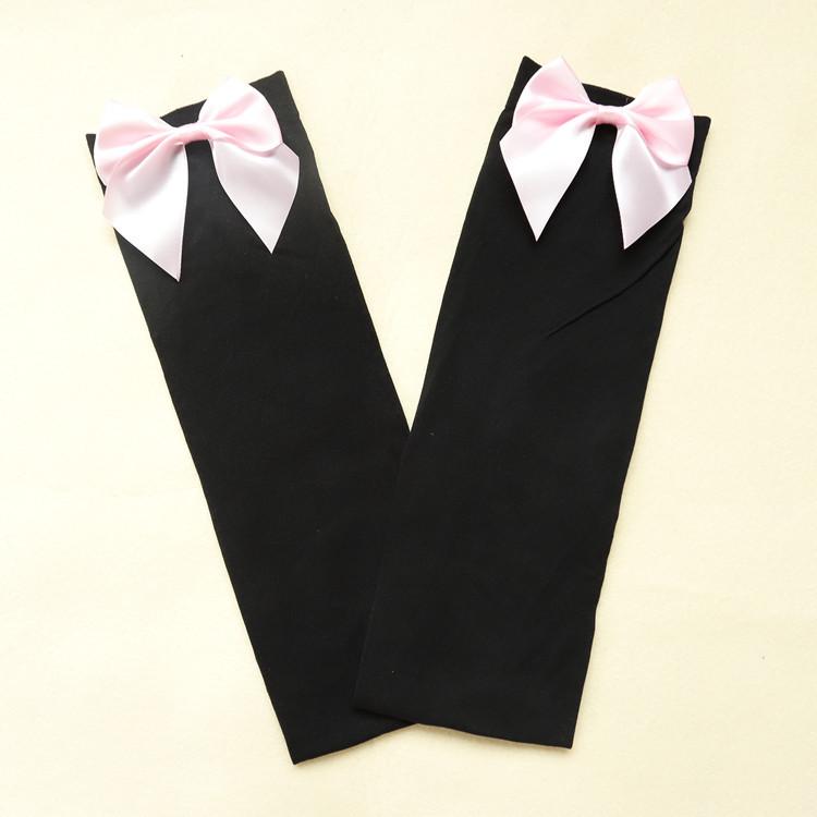 Sexy Women'S Hosiery Pink Bow Stay Up Thigh High Silk Stockings Hose.Ladies Sweet Bow Stockings Pantyhose Students Stockings