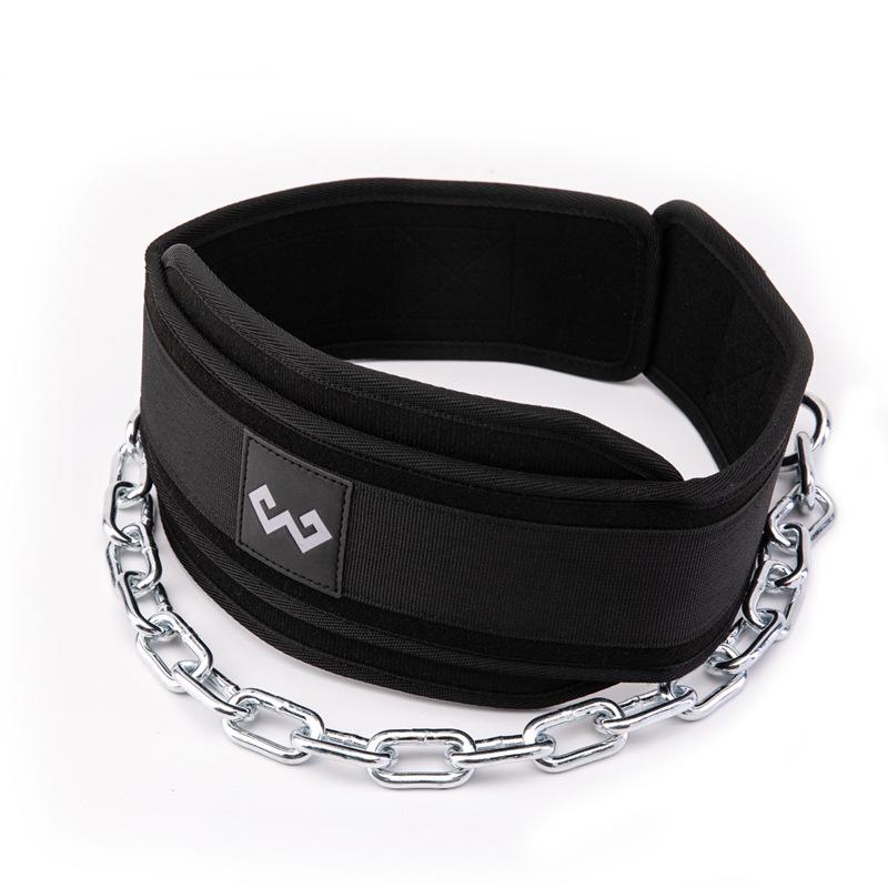Weighted Fitness Belt for Pull-Ups & Squats with Thick Chain