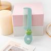 1pc/4pcs Cute and Safe Mini Cartoon Plastic Hair Brush - Portable and Convenient Candy-Colored Small Comb