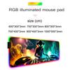 Musik DJ Mauspads RGB Gaming-Mauspads Große LED-Pads PC-Schreibtischmatten Leuchtende Mauspads Große Tastaturmatten Tischteppich mit Hintergrundbeleuchtung