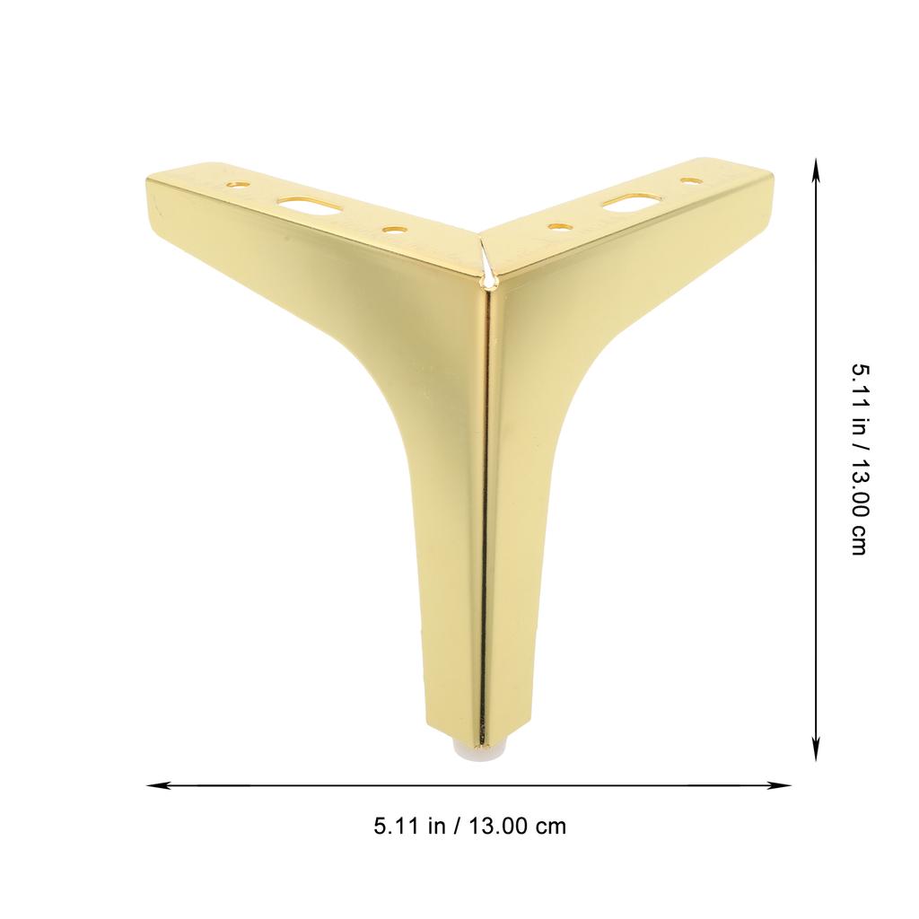 4pc Metal Triangle Support Feet For Cabinet Dresser Couch Chair Table Stool Replacement Sofa Legs Metal Furniture Support Foot