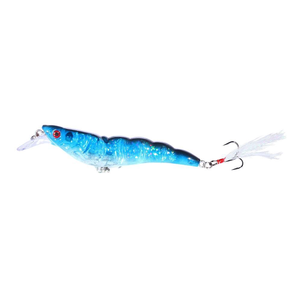 

Minnow Lure for Specially Targeting Red Snapper13Full Attack Shrimp Feather Hook Lure Bait for Freshwater and Sea Fishing Imitat 10.5cm-13g