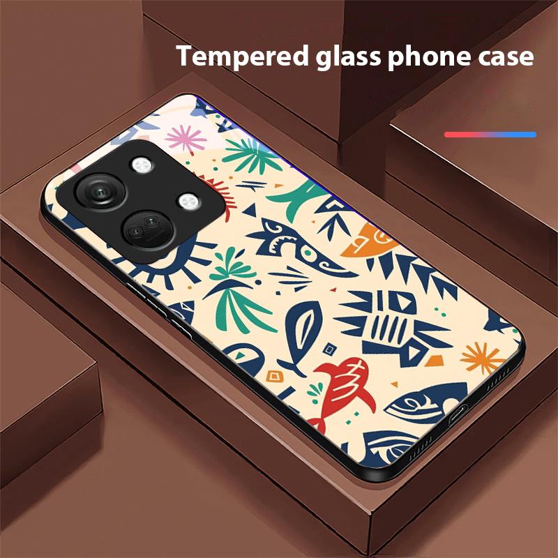 Tropical Rain Forest For OnePlus Nord 3 5 6T 7 Pro 8 12 10T Reno8 Lite 5G 10R Nord N30 Shell Tempered Glass Phone Case Black