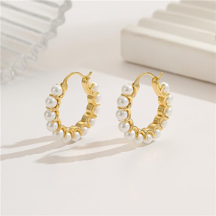 European-American Metal Circle Earrings: High-End Irregular Hoop, Exaggerated Personality Ear Studs & Cuffs for Women