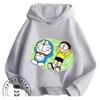 Boys Girls Casual Hoodie Doraemon Cartoon Fashion Streetwear Autumn Winter Outdoor Wear