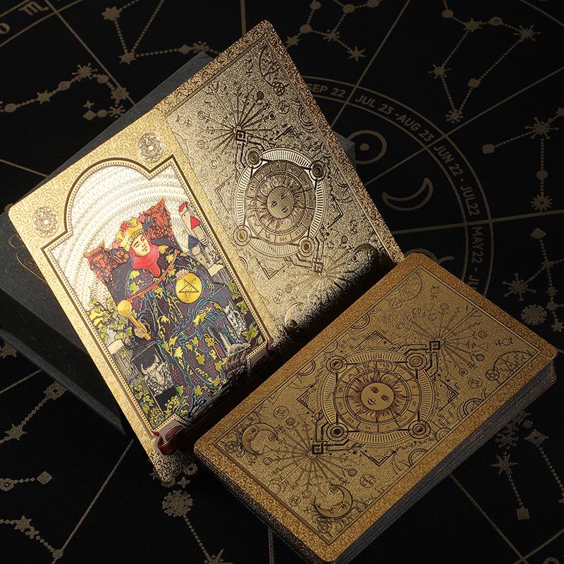 Classic Waite Waterproof Tarot Card Set with Tutorial - High-End Plastic Cards