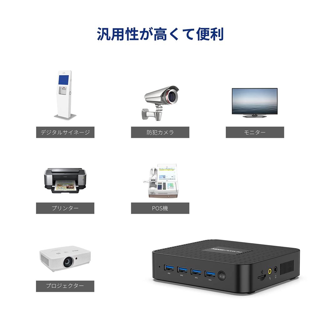 MINISFORUM GK41 Mini Intel Celeron J4125 DDR4 8GB 128GB Windows 11 2x1000Mbps DIY Karta Duální Displej Lehký a PC PC, RAM, SSD, Pro, LAN, BT4.2,