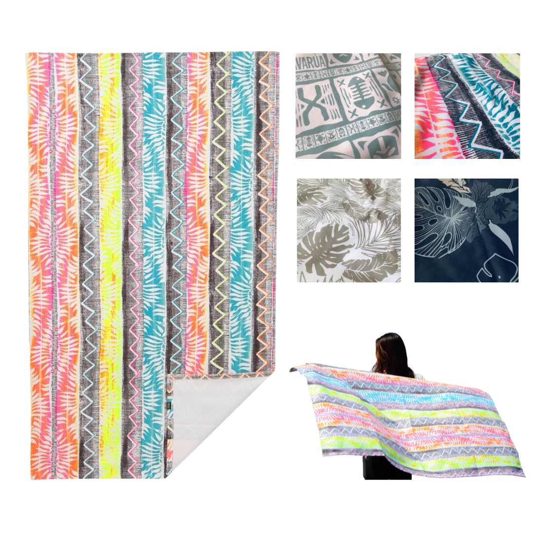 

Пляжное банное дорожное 145 x 85 см ЭТНИЧЕСКОЕ [TAVARUA] Полотенце без песка, Без песка, Микрофибра, UPF50+, Унисекс, Стираемое, Серфинг, На открытом воздухе, Пляж, Полотенце,