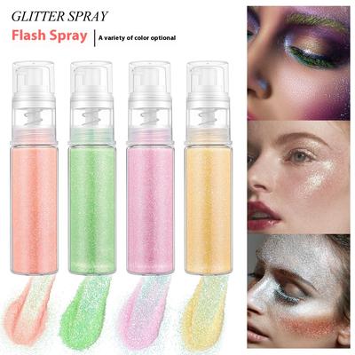 New Glitter Spray Symphony Nail Art Makeup Body Brightening Highlight Spray Glitter Polarized Sequins