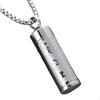 Urn Necklace Cremation Jewelry Keepsake Fashion Lockets Creative Gift Charms Cylinder Men