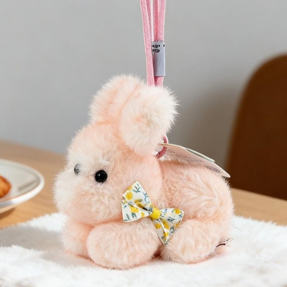 Bags Accessories Plush Bunny Keychain Mini Bunny Keychain Gifts Lying-down Bunny Doll