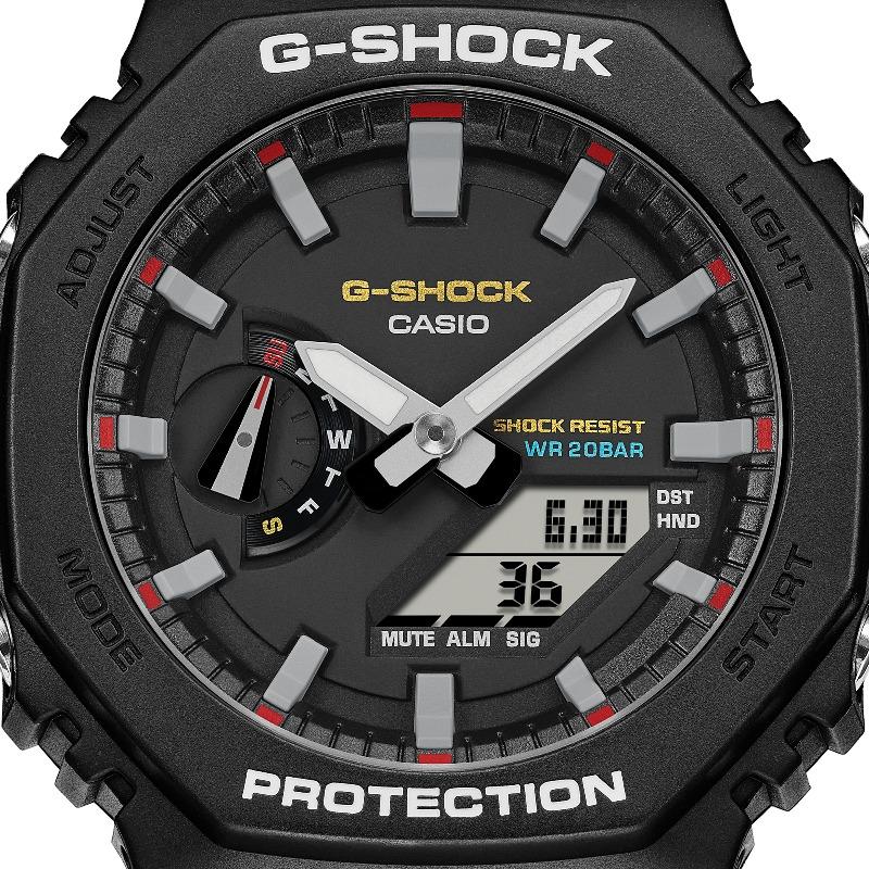 Casio G-SHOCK Men's Resin 200M Water Resistant Analog Shock Resistant Quartz Watch GA-2100RL-1A
