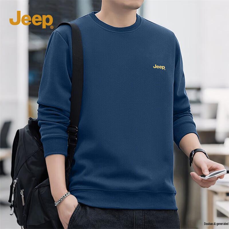 Jeep Men's Casual Crewneck Sweatshirt